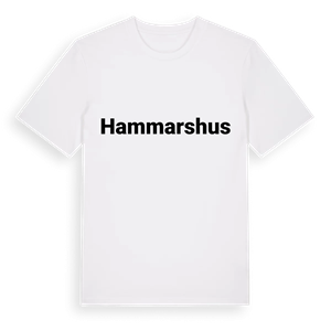 Hammarshus fetstil t-shirt – ekologisk bomull t-shirt från Pinshirt