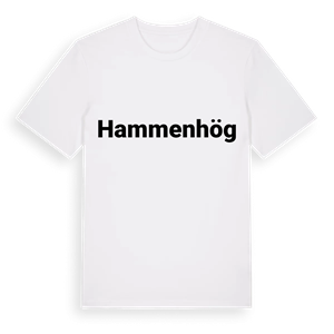 Hammenhög fetstil t-shirt – ekologisk bomull t-shirt från Pinshirt