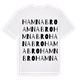 White t-shirt med Hamnabro ordlek t-shirt