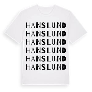 Hanslund ordlek t-shirt – ekologisk bomull t-shirt från Pinshirt