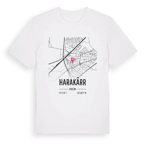 Harakärr karta t-shirt – ekologisk bomull t-shirt från Pinshirt