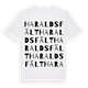 Haraldsfält ordlek t-shirt