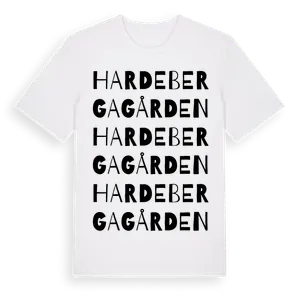 Hardebergagården ordlek t-shirt – ekologisk bomull t-shirt från Pinshirt