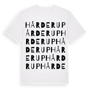 Hårderup ordlek t-shirt – ekologisk bomull t-shirt från Pinshirt