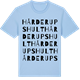 Blue Soul t-shirt med Hårderupshult ordlek t-shirt