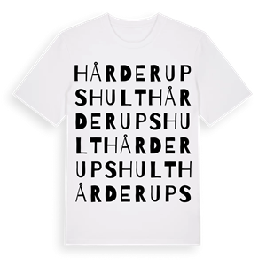 Hårderupshult ordlek t-shirt – ekologisk bomull t-shirt från Pinshirt