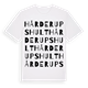 Hårderupshult ordlek t-shirt