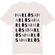 Vintage White t-shirt med Harlösa ordlek t-shirt