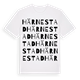 White t-shirt med Härnestad ordlek t-shirt
