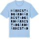Blue Soul t-shirt med Härnestadgård ordlek t-shirt