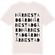 Vintage White t-shirt med Härnestadgård ordlek t-shirt