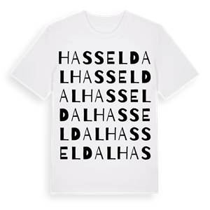 Hasseldal ordlek t-shirt – ekologisk bomull t-shirt från Pinshirt