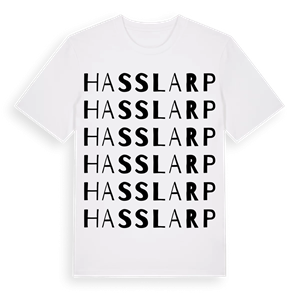 Hasslarp ordlek t-shirt – ekologisk bomull t-shirt från Pinshirt