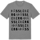 Mid Heather Gray t-shirt med Hässleberga ordlek t-shirt