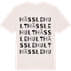 Vintage White t-shirt med Hässlehult ordlek t-shirt
