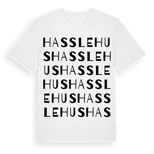 Hasslehus ordlek t-shirt – ekologisk bomull t-shirt från Pinshirt