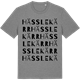 Mid Heather Gray t-shirt med Hässlekärr ordlek t-shirt