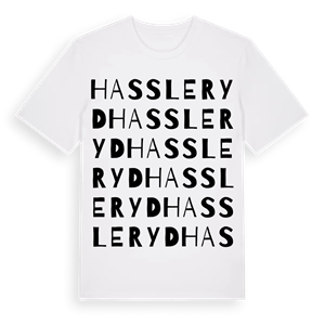 Hassleryd ordlek t-shirt – ekologisk bomull t-shirt från Pinshirt