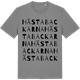Mid Heather Gray t-shirt med Hästabackarna ordlek t-shirt