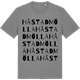 Mid Heather Gray t-shirt med Håstadmölla ordlek t-shirt