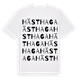 White t-shirt med Hästhaga ordlek t-shirt