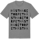 Mid Heather Gray t-shirt med Hästhagetorpet ordlek t-shirt