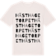 Vintage White t-shirt med Hästhagetorpet ordlek t-shirt