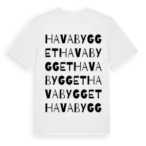 Havabygget ordlek t-shirt – ekologisk bomull t-shirt från Pinshirt