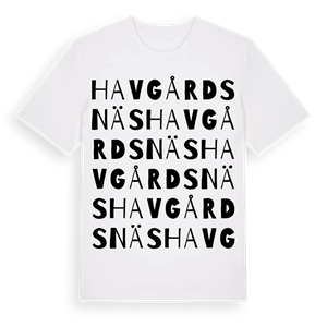Havgårdsnäs ordlek t-shirt – ekologisk bomull t-shirt från Pinshirt
