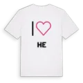 Jag älskar He t-shirt stort tryck
