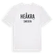 White t-shirt med Heåkra i Sverige t-shirt