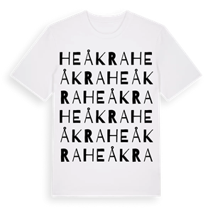 Heåkra ordlek t-shirt – ekologisk bomull t-shirt från Pinshirt