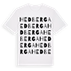 White t-shirt med Hedberga ordlek t-shirt