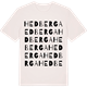 Vintage White t-shirt med Hedberga ordlek t-shirt