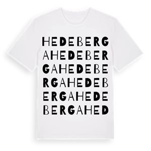 Hedeberga ordlek t-shirt – ekologisk bomull t-shirt från Pinshirt
