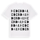 White t-shirt med Hedendal ordlek t-shirt