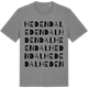 Mid Heather Gray t-shirt med Hedendal ordlek t-shirt