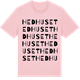 Pink Cotton t-shirt med Hedhuset ordlek t-shirt