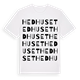 White t-shirt med Hedhuset ordlek t-shirt