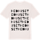 Vintage White t-shirt med Hedhuset ordlek t-shirt