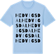 Blue Soul t-shirt med Hedvigsdal ordlek t-shirt
