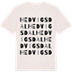 Vintage White t-shirt med Hedvigsdal ordlek t-shirt