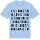 Blue Soul t-shirt med Heinge ängar ordlek t-shirt