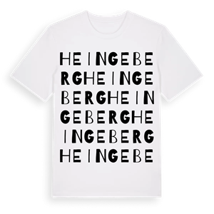 Heingeberg ordlek t-shirt – ekologisk bomull t-shirt från Pinshirt