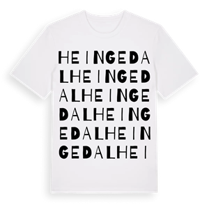 Heingedal ordlek t-shirt – ekologisk bomull t-shirt från Pinshirt