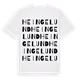 White t-shirt med Heingelund ordlek t-shirt