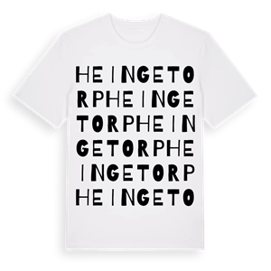 Heingetorp ordlek t-shirt – ekologisk bomull t-shirt från Pinshirt