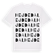 White t-shirt med Hejdedal ordlek t-shirt