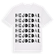 Hejdedal ordlek t-shirt
