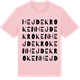 Pink Cotton t-shirt med Hejdekroken ordlek t-shirt